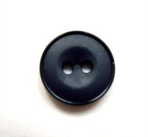 B15984 15mm Navy Matt Centre 2 Hole Button - Ribbonmoon