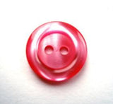 B17744 18mm Tonal Shocking and Hot Pinks Pealised 2 Hole Button - Ribbonmoon