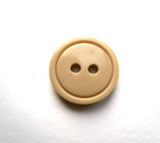 B17394 14mm Sandy Beige Gloss 2 Hole Button