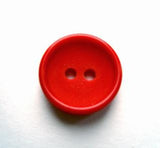 B17721 16mm Red Matt Centre 2 Hole Button