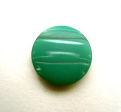 B14279 15mm Tonal Jade Green and Pearl Variegated Shank Button - Ribbonmoon