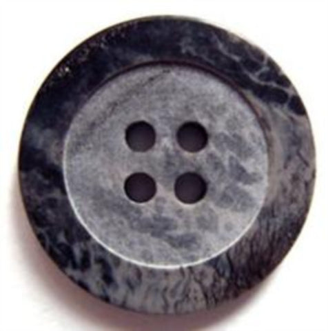 B6898 21mm Greys and Black Matt Centre 4 Hole Button - Ribbonmoon