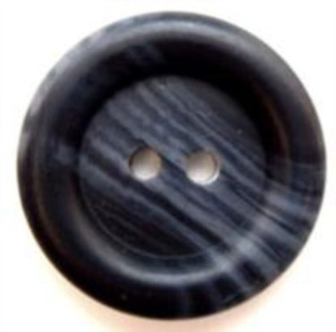 B5090 23mm Navy Soft Sheen 2 Hole Button - Ribbonmoon