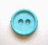 B8298 13mm Turquoise Matt Centre 2 Hole Button - Ribbonmoon