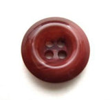 B7847 18mm Tonal Dusky Brick Pinks Gloss 4 Hole Button - Ribbonmoon