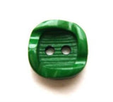 B9365 14mm Deep Green Textured 2 Hole Button - Ribbonmoon