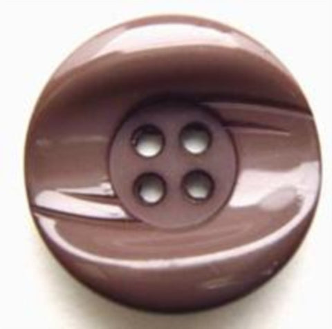 B5249 25mm Rosy Brown High Gloss Chunky 4 Hole Button - Ribbonmoon