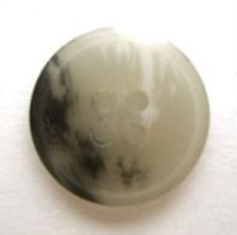 B6771 18mm Charcoal and Natural Greys Bone Sheen 4 Hole Button - Ribbonmoon