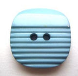 B8998 20mm Pale Turquoise Chunky Gloss and Matt Textured 2 Hole Button - Ribbonmoon