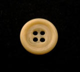 B10745 15mm Rich Cream Bone Sheen 4 Hole Button - Ribbonmoon