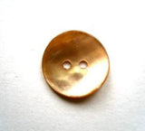 B16717 15mm Burnt Apricot Real Shell 2 Hole Button - Ribbonmoon