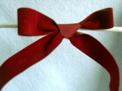 R5357 22mm Burgundy Faux Velvet, Plastic Backed Velveteen Ribbon