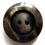 B6873 20mm Black and Shimmery Glitter Gold Chunky 2 Hole Button