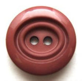 B7411L 19mm Brick Pink Matt Centre 2 Hole Button