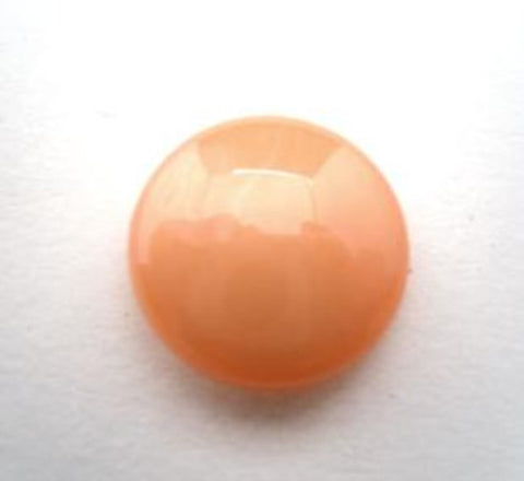 B15555 16mm Apricot Pearlised Gloss Shank Button - Ribbonmoon