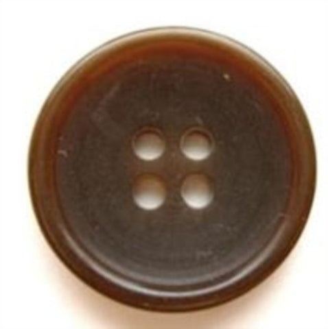 B6805 20mm Misty Brown Gloss 4 Hole Button - Ribbonmoon