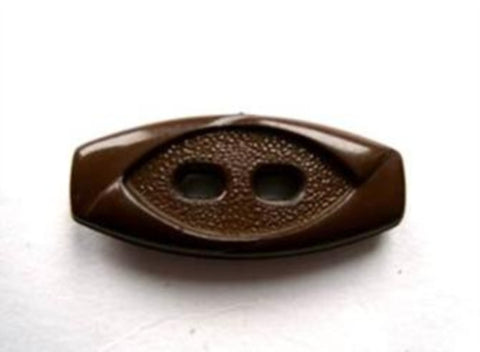 B17107 25mm Brown 2 Hole Toggle Type Buttton - Ribbonmoon