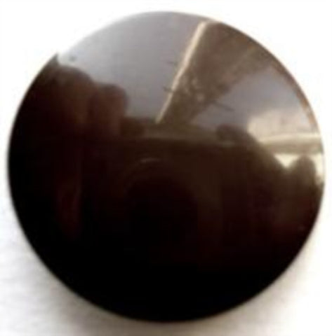 B8433L 23mm Brown High Gloss Lightly Domed Shank Button