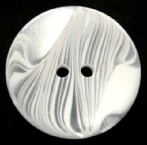 B17376 23mm Tonal Pearlised White 2 Hole Button - Ribbonmoon