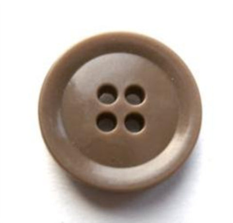 B17277 20mm Deep Beige 4 Hole Button - Ribbonmoon