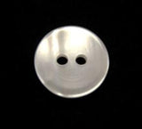 B11114 15mm Bridal White Shimmery 2 Hole Button