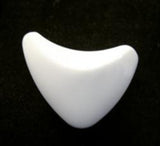 B17684 20mm White Gloss Shank Button - Ribbonmoon