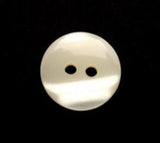 B11753 15mm Bridal White Pearlised Shimmery 2 Hole Button - Ribbonmoon