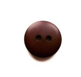 B17151 15mm Deep Rosy Brown Soft Sheen 2 Hole Button - Ribbonmoon