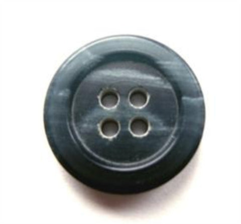 B17592 19mm Misty Navy and Blue Grey Soft Sheen 4 Hole Button - Ribbonmoon