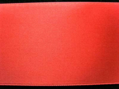 R0967 36mm Deep Orange Coral Single Faced Satin Ribbon by Offray - Ribbonmoon