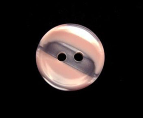 B11509 12mm Baby Pink and Pearl Variegated Polyester 2 Hole Button - Ribbonmoon