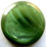 B5734 23mm Tonal Bottle Green Pearlised Polyester Shank Button - Ribbonmoon