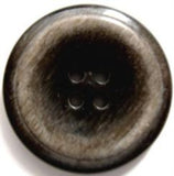 B6896 28mm Dark Brown and Frost Beige High Gloss 4 Hole Button - Ribbonmoon