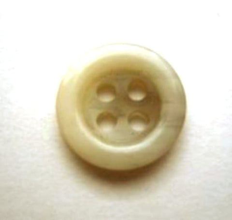 B9640 15mm Tonal Pale Grey and Natural 4 Hole Button