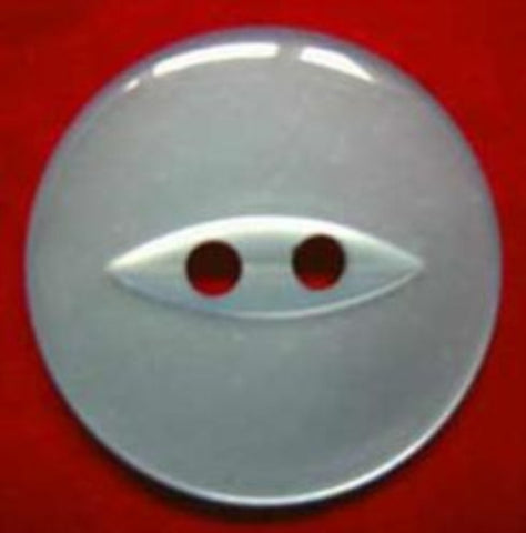 B4088 23mm Pale Sky Blue 2 Hole Polyester Fish Eye Button - Ribbonmoon