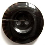 B6875 22mm Tonal Black High Gloss 2 Hole Button - Ribbonmoon