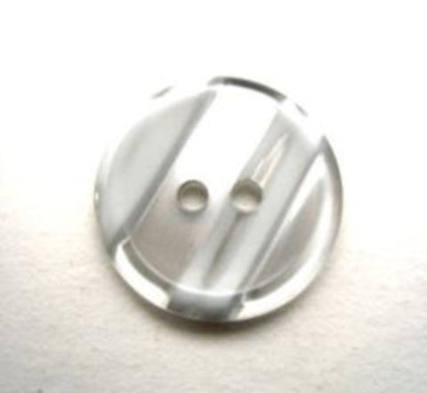 B13539 18mm Tonal Greys Variegated Polyester 2 Hole Button - Ribbonmoon