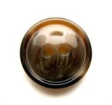 B6479 15mm Tonal Browns and Beige High Gloss 2 Hole Button - Ribbonmoon