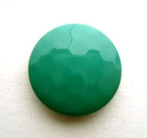 B9325 18mm Parakeet Green Domed Honeycomb Shank Button - Ribbonmoon