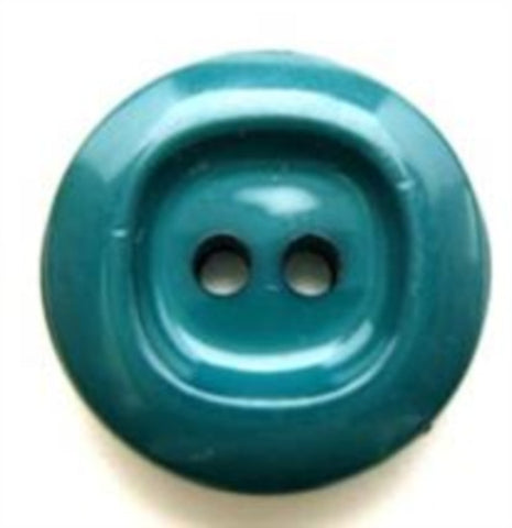 B5687 19mm Deep Dusky Jade Green Gloss 2 Hole Button - Ribbonmoon