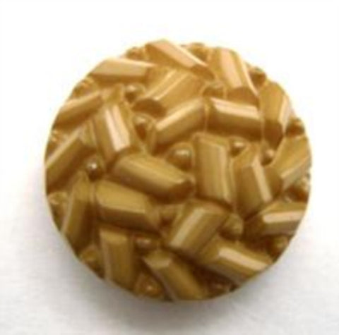 B14596 20mm Honey Straw Gold Textured Shank Button - Ribbonmoon