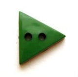 B8299 14mm Deep Green Triangle Shaped Gloss 2 Hole Button