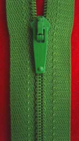 Z0319 56cm Deep Emerald Green Nylon Lightweight Closed End Zip - Ribbonmoon