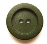 B5577 19mm English Forest Green Soft Sheen 2 Hole Button - Ribbonmoon