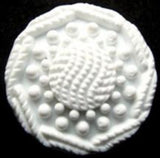 B6273 23mm White Textured Shank Button - Ribbonmoon