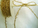 R5560C 10mm Gold Wired Tinsel String Trim - Ribbonmoon