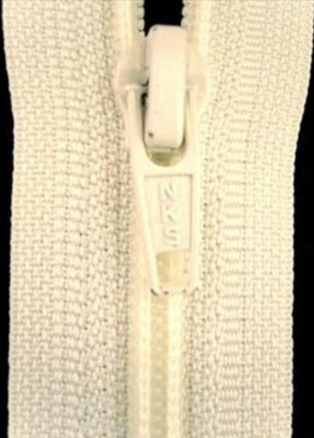 Z2727 63cm Ivory Nylon No.5 Open End Zip - Ribbonmoon