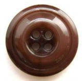 B5272 19mm Pale Congo and Dark Brown High Gloss 4 Hole Button - Ribbonmoon