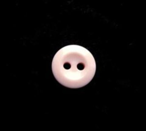 B17346 11mm Pale Pink Gloss 2 Hole Button - Ribbonmoon