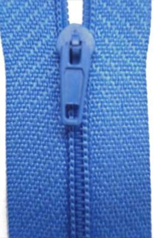 Z3837 18cm Bright Dusky Blue Nylon Pin Lock No.3 Closed End Zip - Ribbonmoon